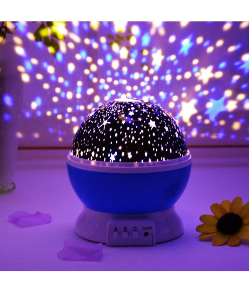     			INSHOP Star Master Rotating 360 Degree Decorative Lamp Projector with Colors and USB Cable (Multi)