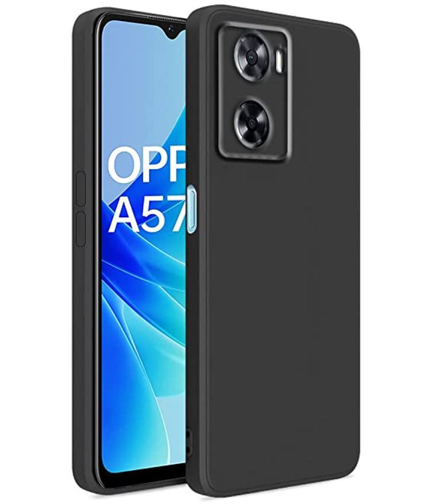     			KOVADO - Black Cloth Plain Cases Compatible For Oppo A57 ( Pack of 1 )