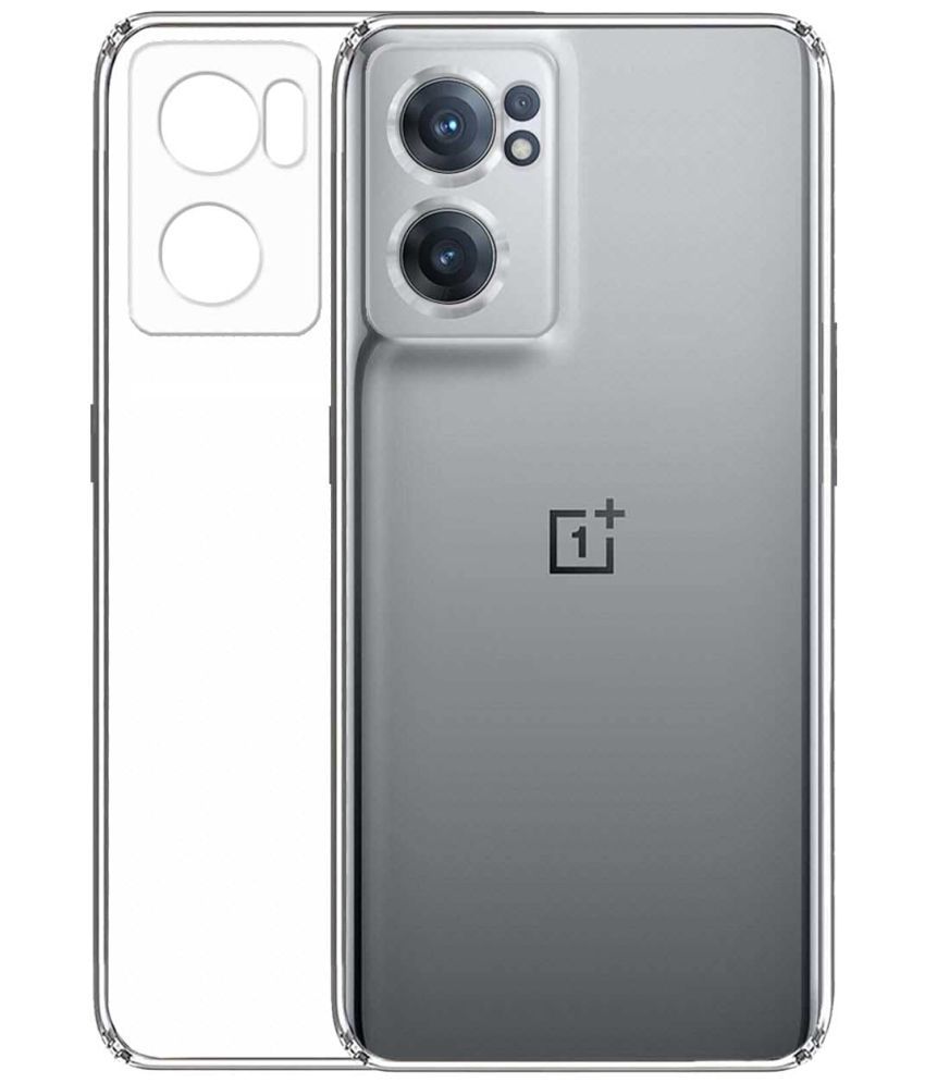 Kosher Traders Transparent Silicon Plain Cases Compatible For Oneplus