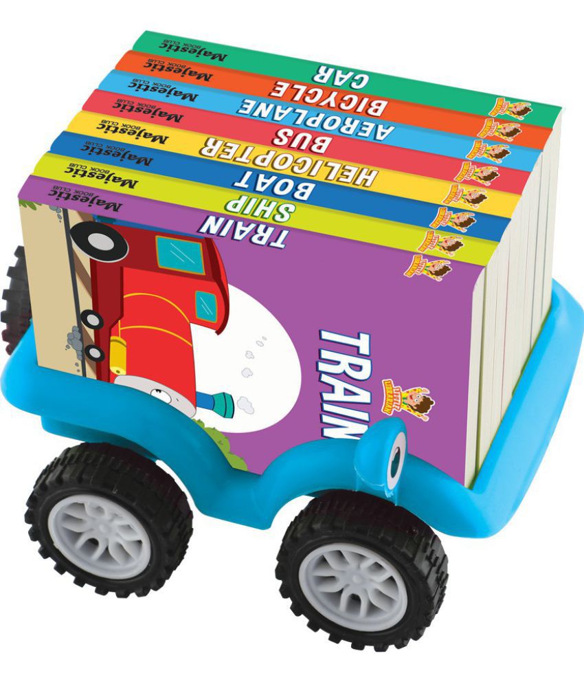     			MY FIRST TRANPORTS LIBRARY - SET OF 8 BOOKS WITH CAR , PICTURE BOOKS FOR KIDS