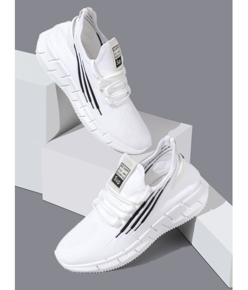     			RapidBox - White Men's Sneakers