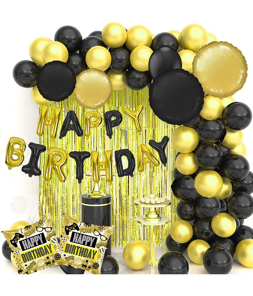 CuteSo Birthday Decoration Balloons Kit Items Birthday Decorations Foil Birthday Party Round
