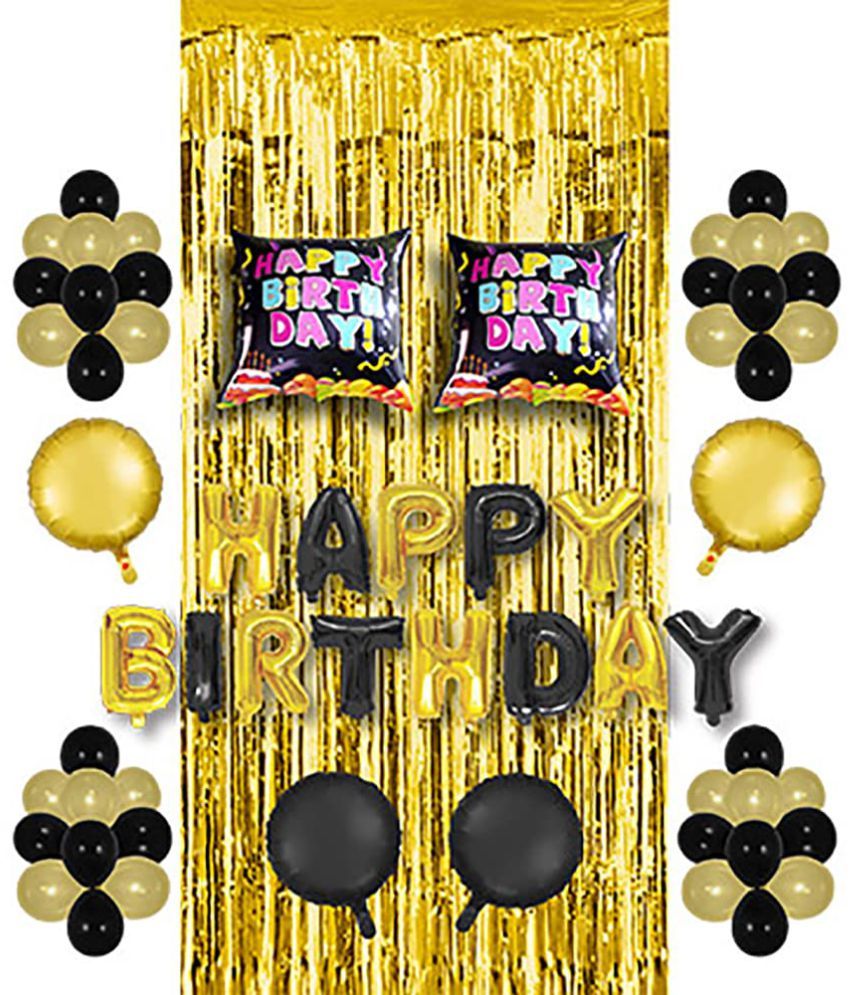 CuteSo Birthday Decoration Balloons Kit Items Birthday Decorations Foil Birthday Party Round