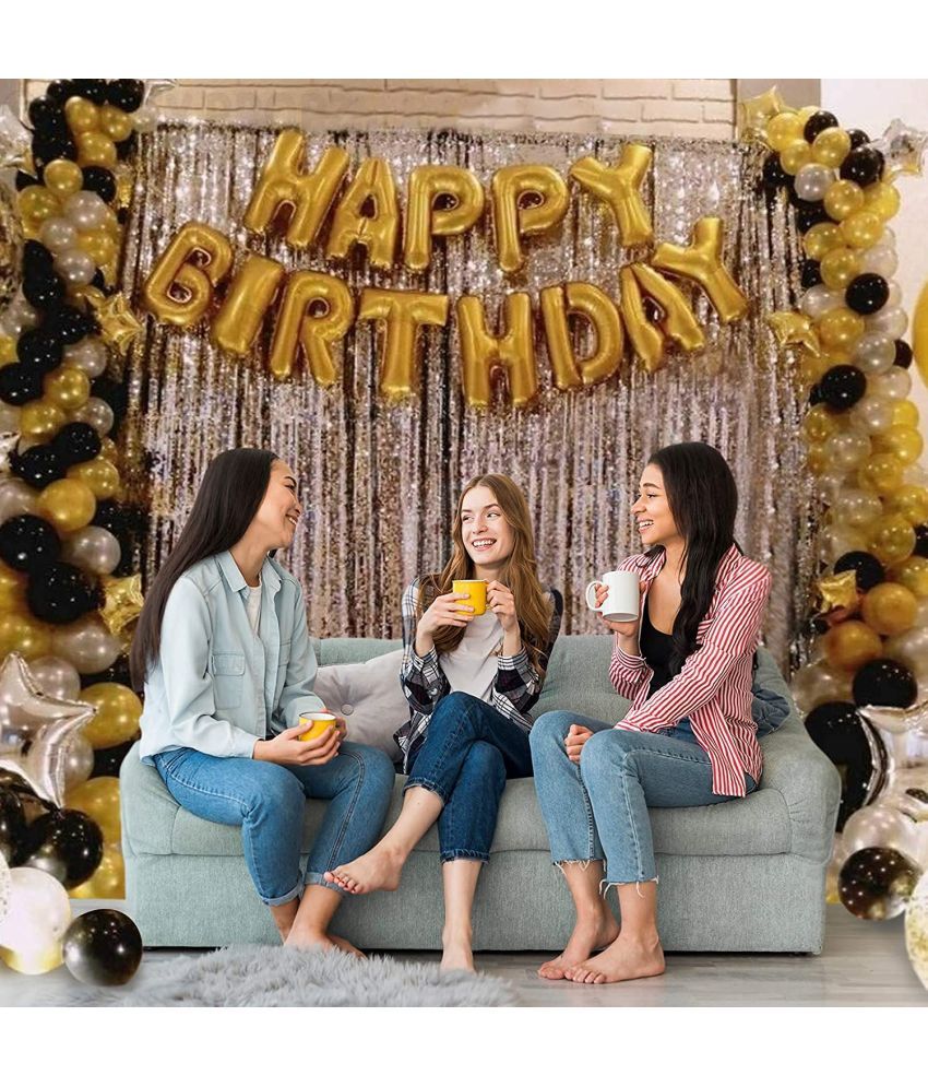 CuteSo Happy Birthday Decoration Items Kit Combo Set 1st 2nd 3rd