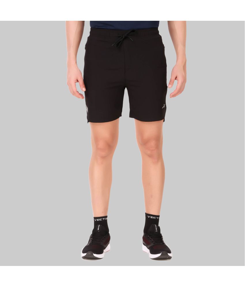     			Vector X - Black Nylon Men's Gym Shorts ( Pack of 1 )