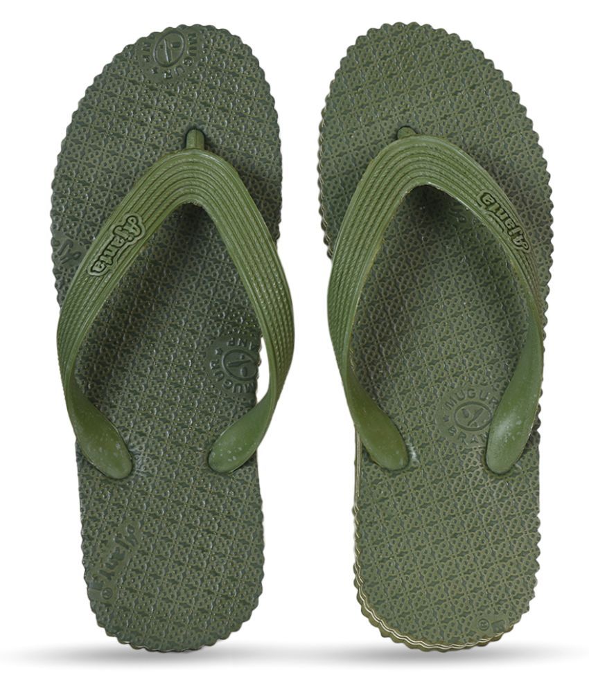     			Ajanta - Green Men's Daily Slipper