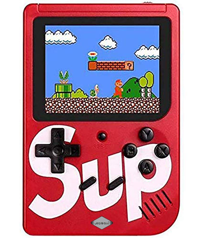     			SUP 400 in 1 Retro Game Box Console Handheld Classical Video Game Colorful LCD Screen with TV Output USB Rechargeable Portable Gaming Console (Assorted colour and Print)