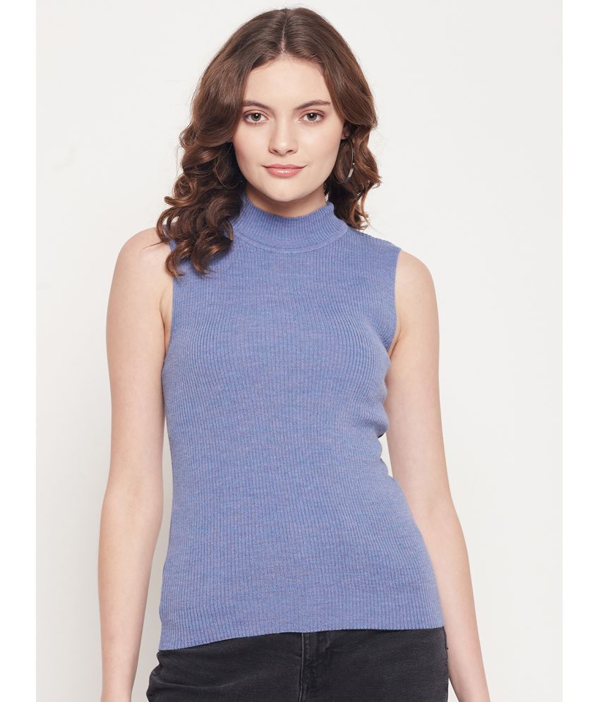     			98 Degree North Woollen Blue Pullovers - Single