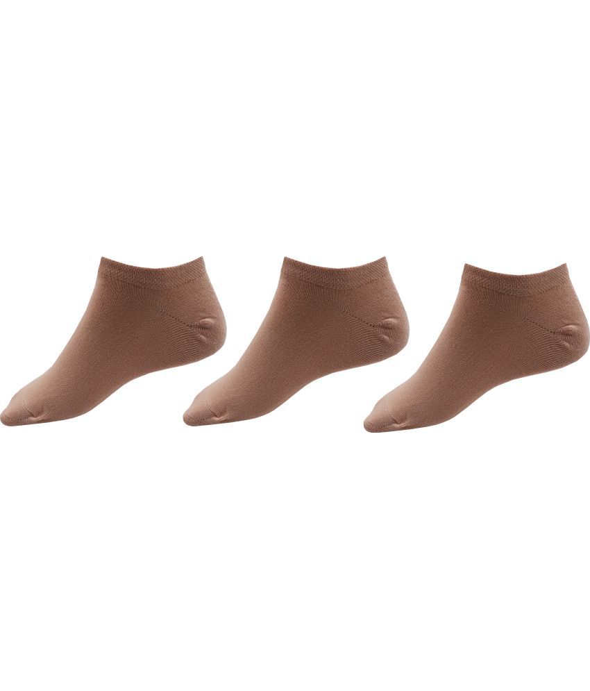     			RC. ROYAL CLASS - Beige Cotton Women's Ankle Length Socks ( Pack of 3 )
