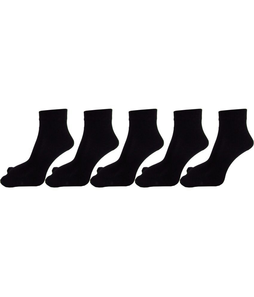     			RC. ROYAL CLASS - Black Cotton Women's Ankle Length Socks ( Pack of 5 )