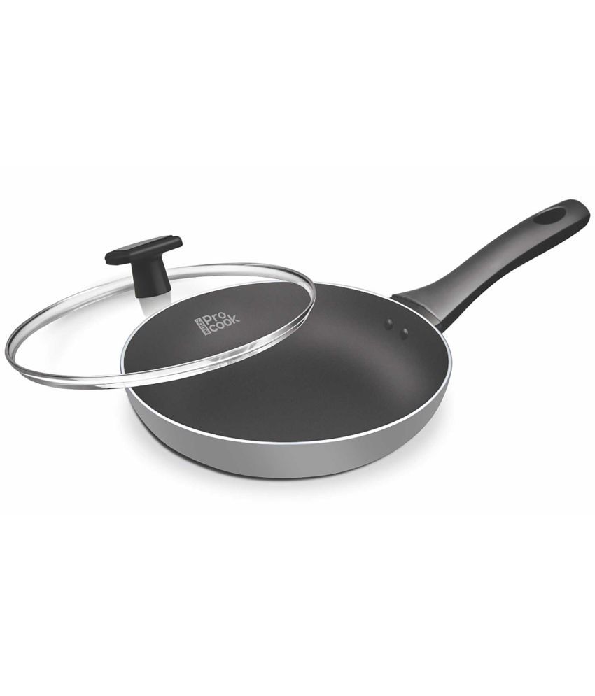     			Milton Pro Cook Black Pearl Induction Fry Pan with Glass Lid, 26 cm /2.2 Litre