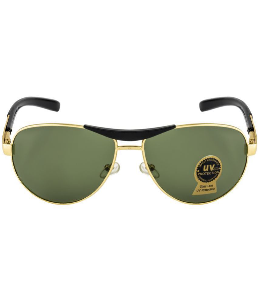     			Fair-X - Gold Pilot Sunglasses ( Pack of 1 )