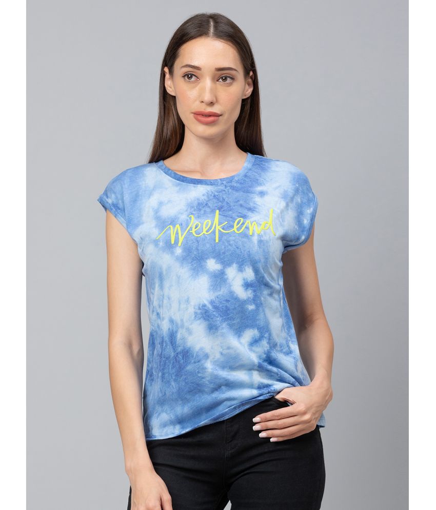     			Globus - Blue Polyester Regular Fit Women's T-Shirt ( Pack of 1 )