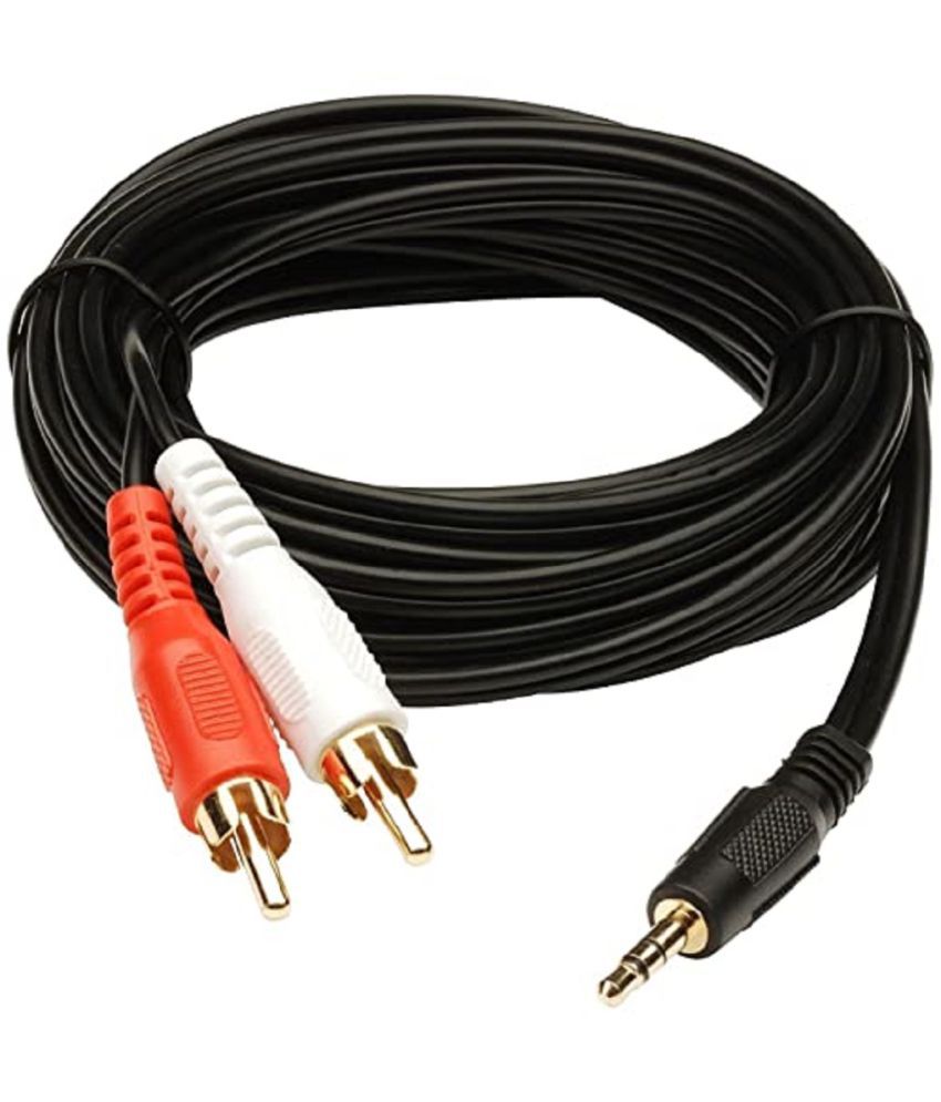     			Hybite 3 meter stereo to 2 RCA Cables - 3