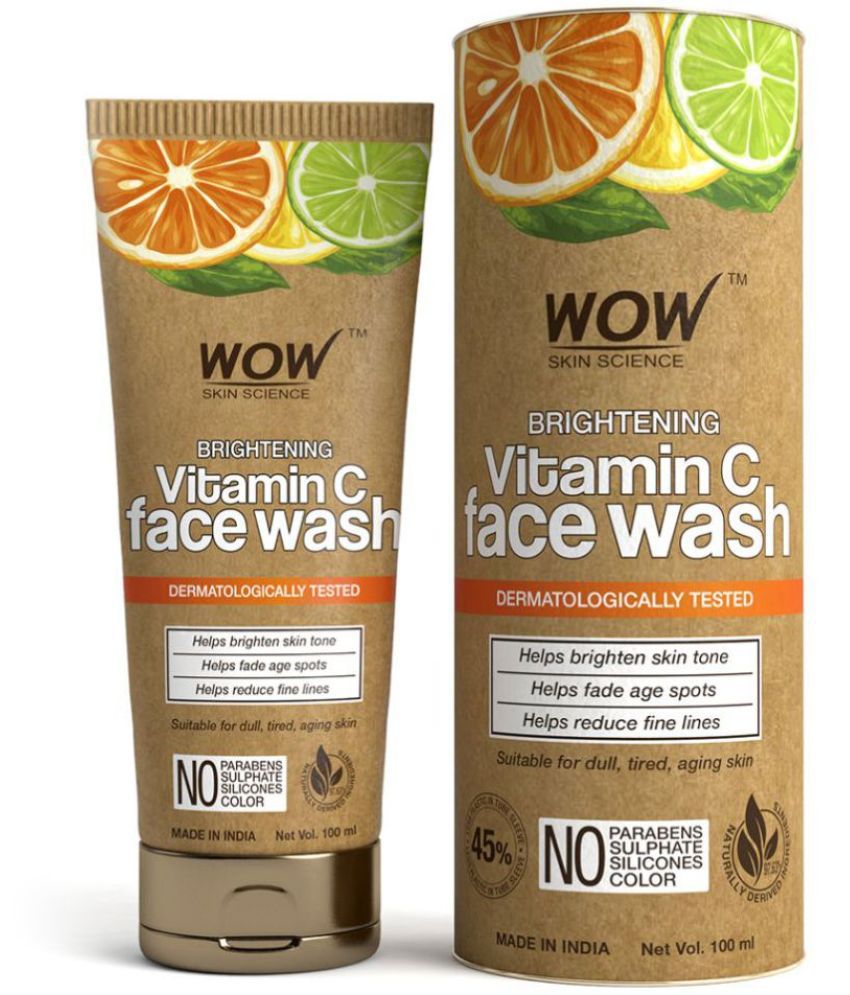     			WOW Skin Science Vitamin C Face Wash In Paper Tube (eco Friendly Packaging)
