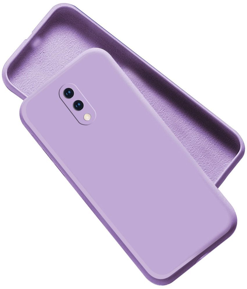     			Artistique - Purple Silicon Hybrid Bumper Covers Compatible For OnePlus 6T ( Pack of 1 )