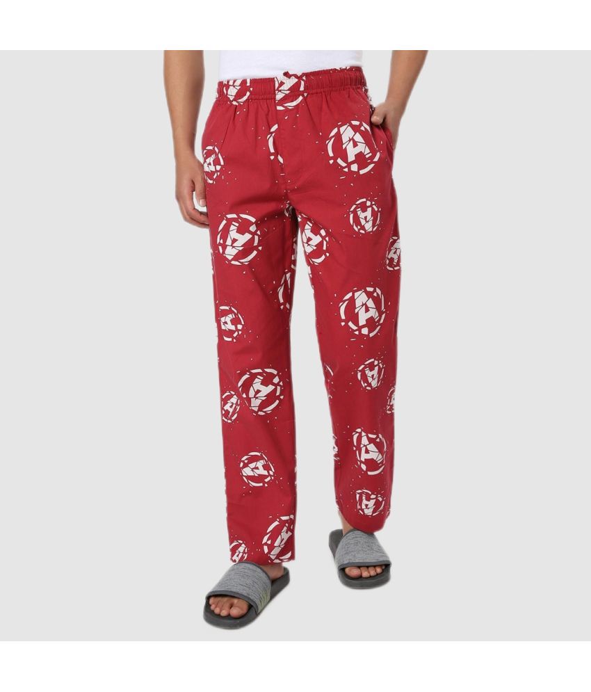 Bewakoof Red Pyjamas Single Pack
