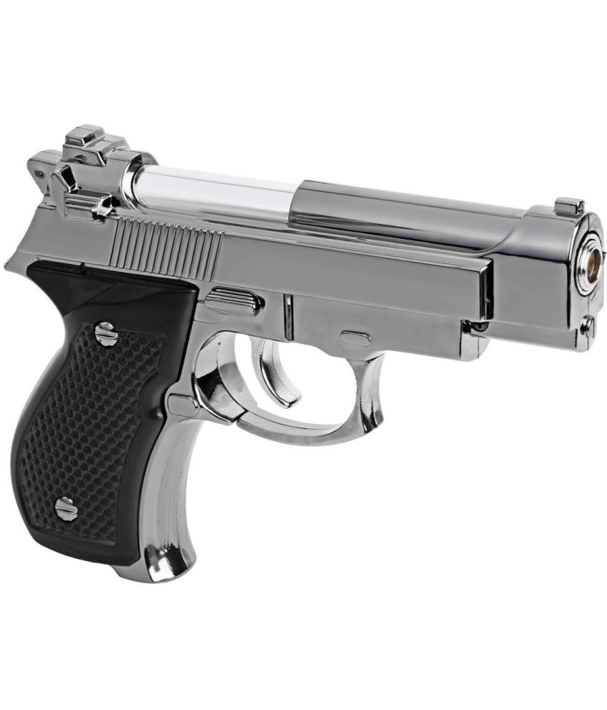 Cigarette Refillable Lighter Mini Gun Grenade Handle Pistol with Torch