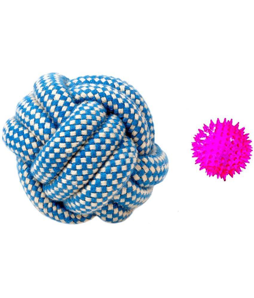     			KOKIWOOWOO Combo Flash Light Ball & Rope Toy Ball ( Pack of 2 )