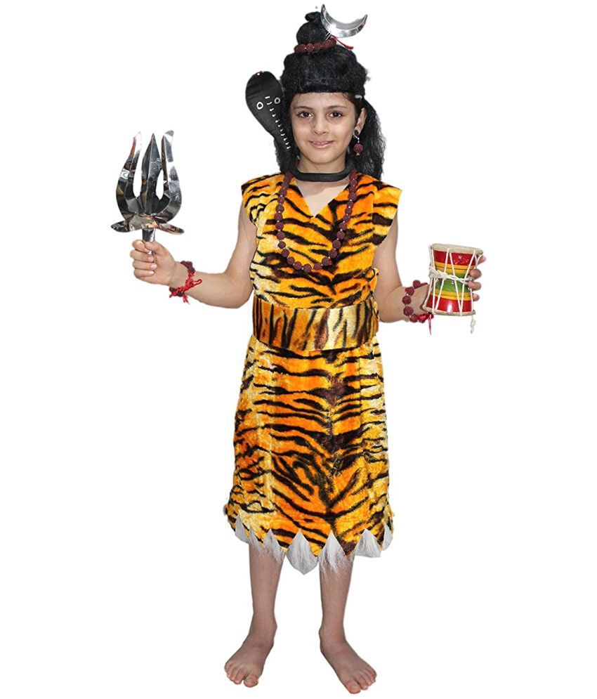     			Kaku Fancy Dresses Lord Shiv Ji fancy dress for kids, Ramleela/Dussehra/Mythological Character for Annual function/Theme Party/Competition/Stage Shows Dress
