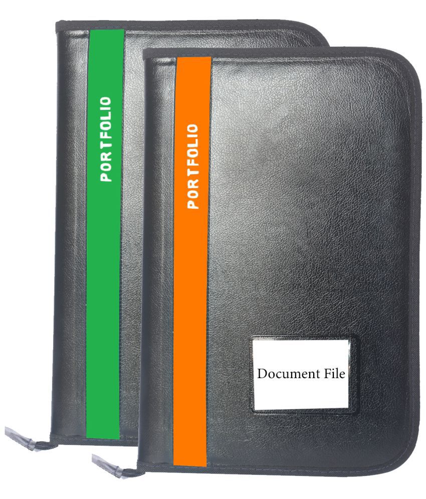     			Kopila - Multicolor Zip Folder ( Pack of 2 )