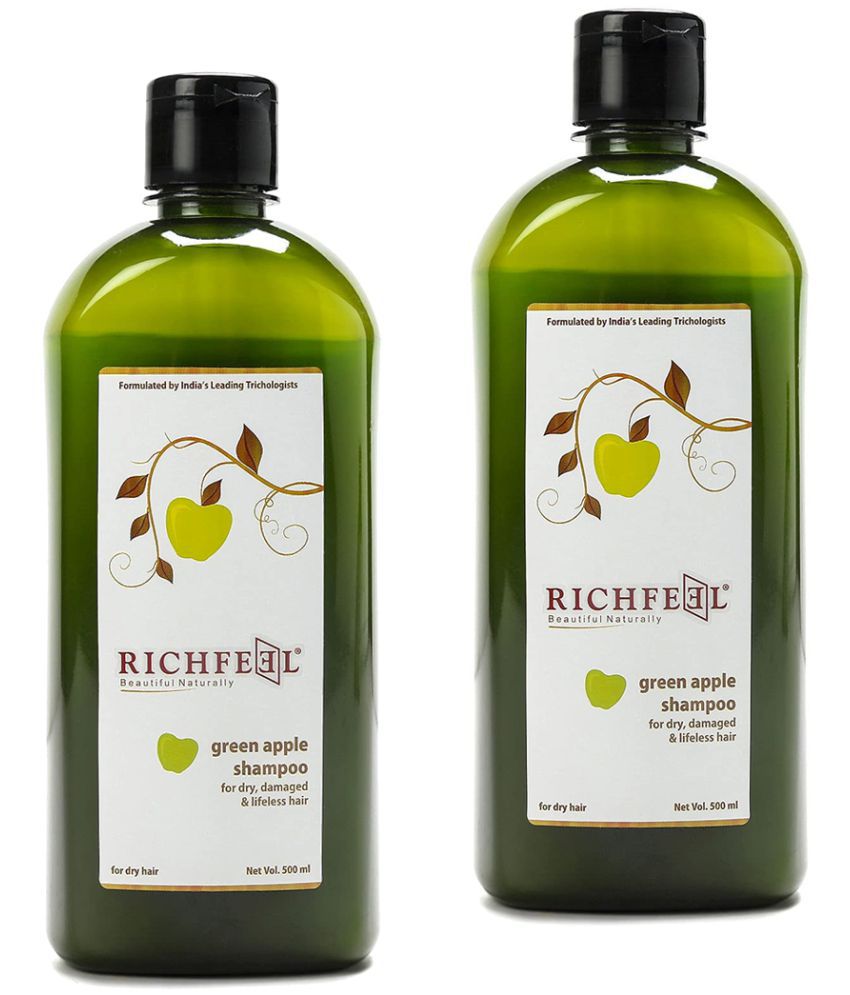     			Richfeel Green Apple Shampoo 500 Ml Pack of 2