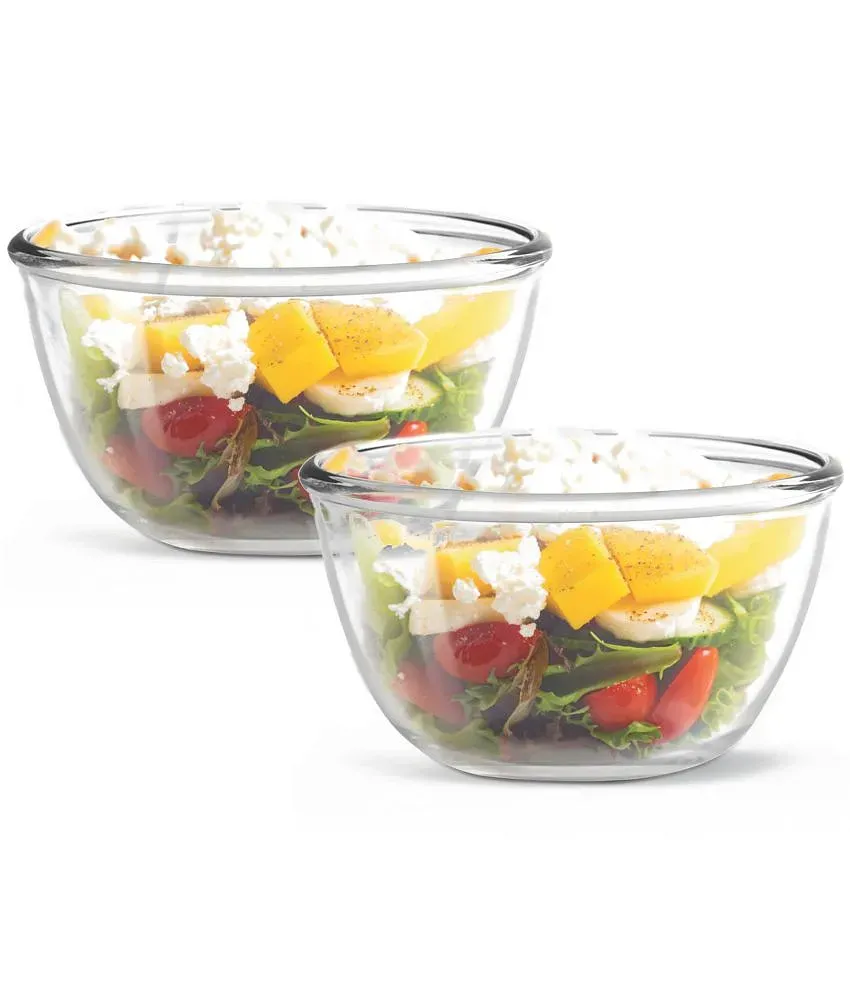 Buy Borosilicate Mixing Bowl with Microwavable Lid - Treo by Milton