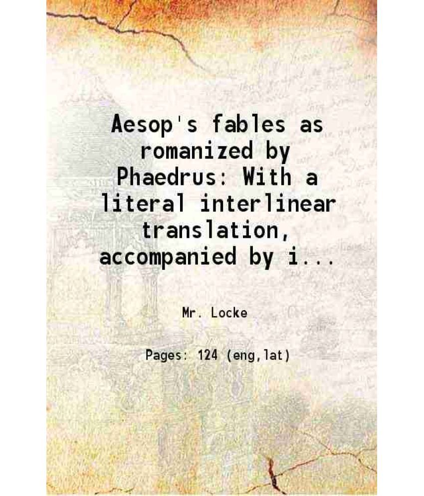     			Aesop's fables 1845 [Hardcover]