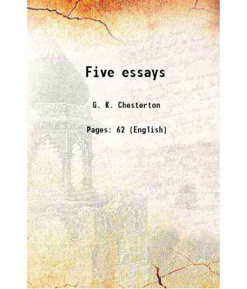     			Five essays [Hardcover]