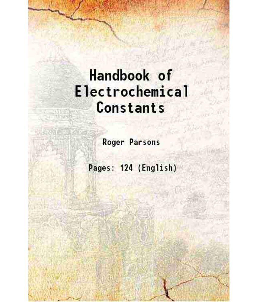     			Handbook of Electrochemical Constants [Hardcover]