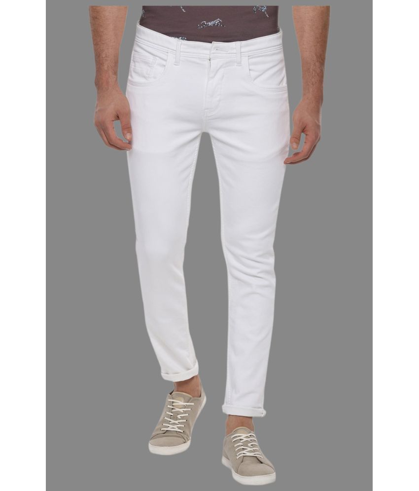     			Lawson - White Denim Slim Fit Men's Jeans ( Pack of 1 )