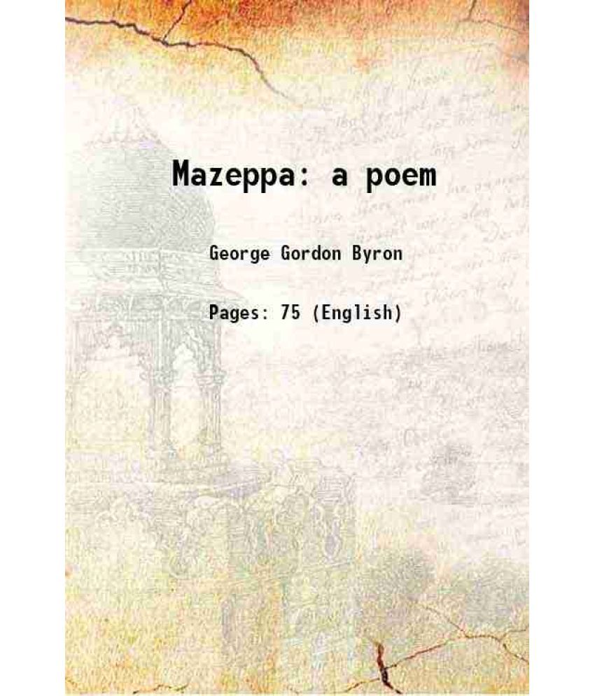     			Mazeppa a poem 1819 [Hardcover]