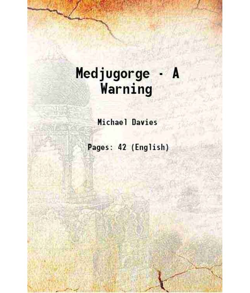     			Medjugorge - A Warning [Hardcover]