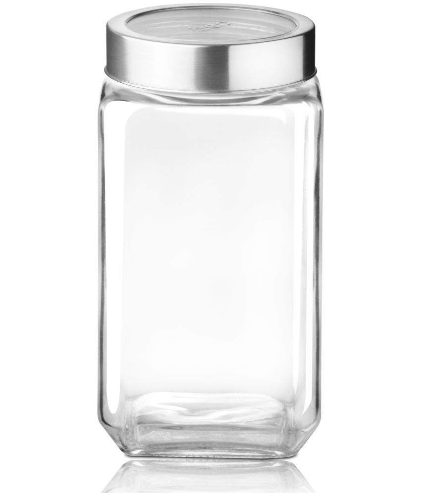     			Treo By Milton Cube Storage Glass Jar, 2250 ml, Transparent | Storage Jar | Modular | Kitchen Organizer | Air Tight | Modular | Multipurpose Jar | BPA Free
