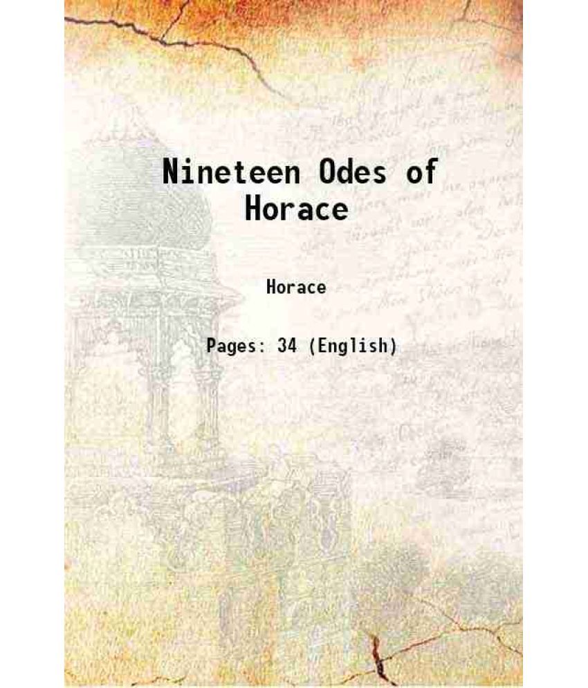     			Nineteen Odes of Horace 1920 [Hardcover]