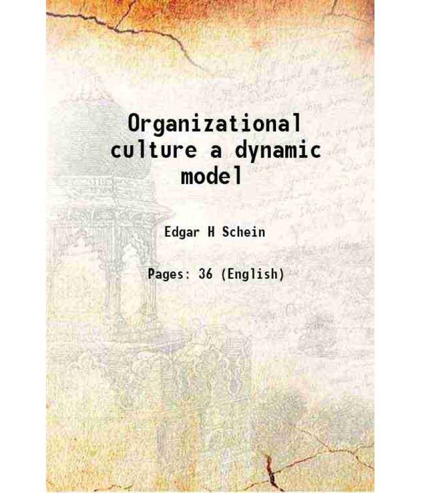     			Organizational culture a dynamic model 1983 [Hardcover]