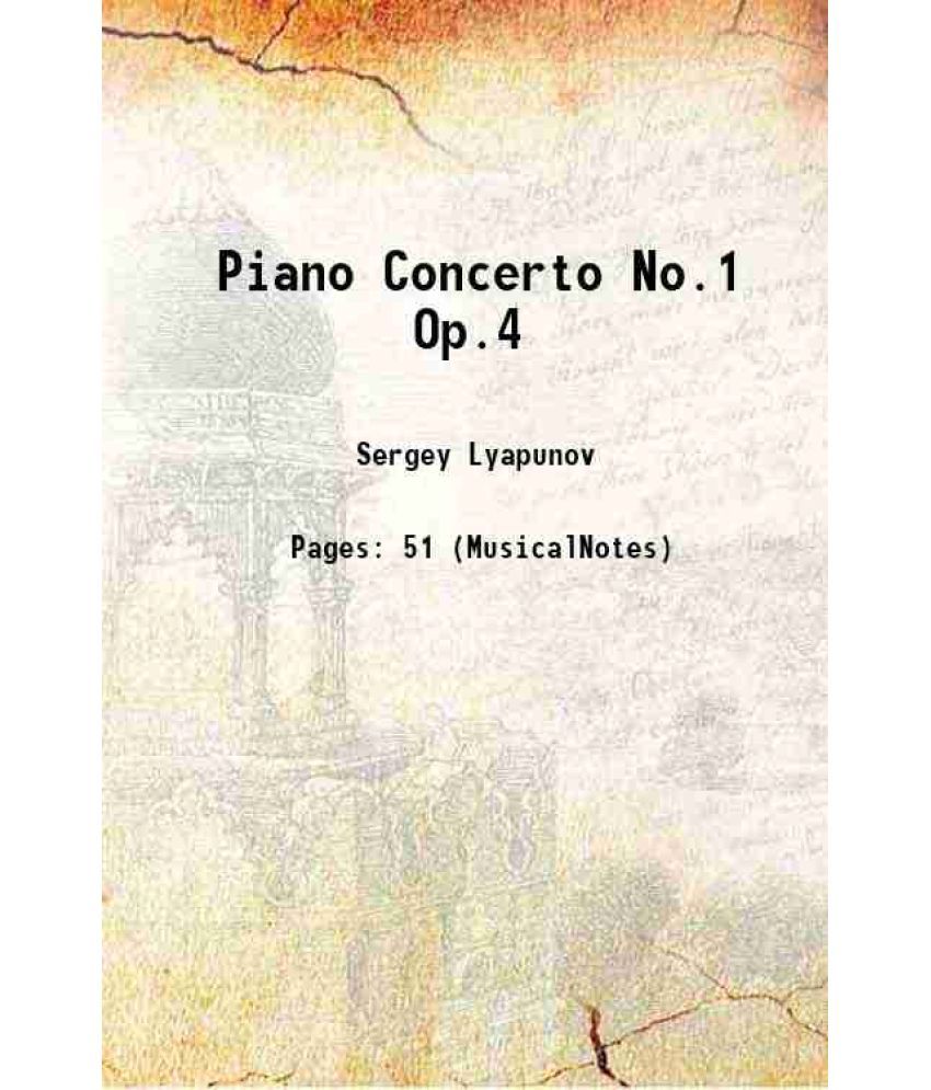     			Piano Concerto No.1 Op.4 1892 [Hardcover]