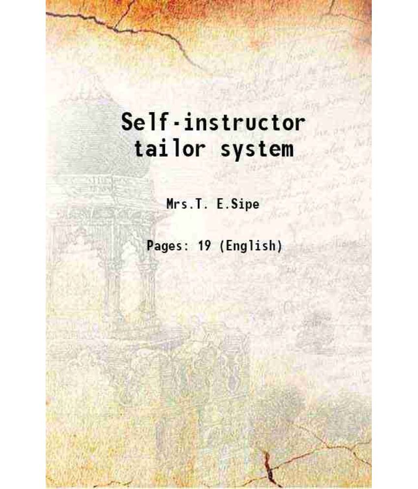     			Self-instructor tailor system 1887 [Hardcover]