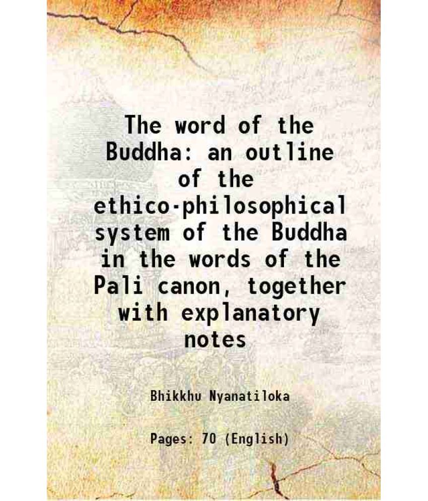     			The word of the Buddha 1907 [Hardcover]