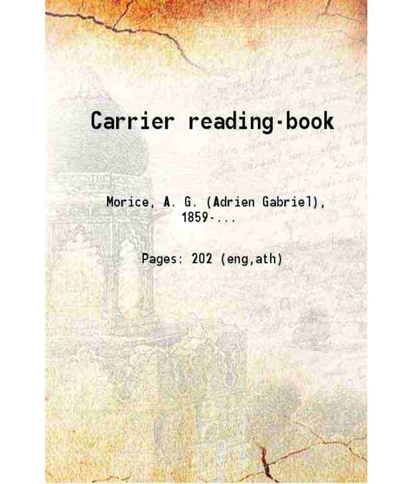     			Carrier reading-book 1894 [Hardcover]