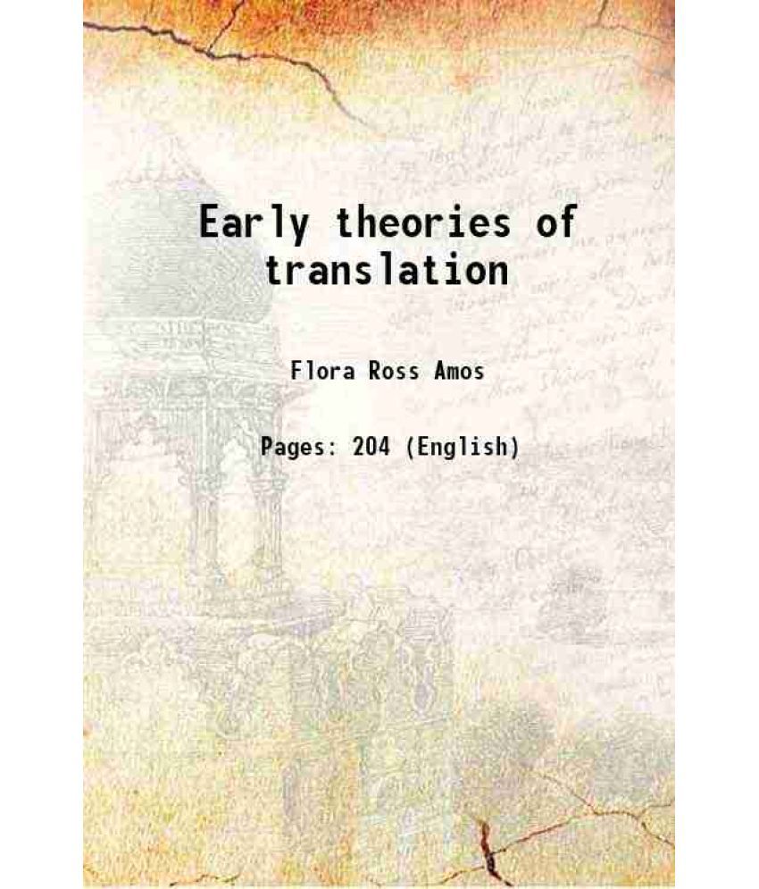     			Early theories of translation 1920 [Hardcover]