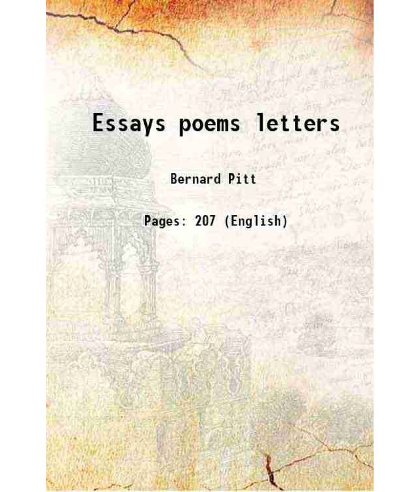     			Essays poems letters 1917 [Hardcover]