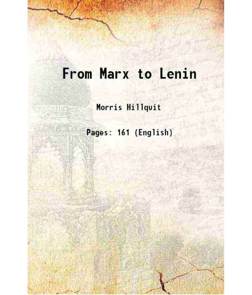     			From Marx to Lenin 1921 [Hardcover]