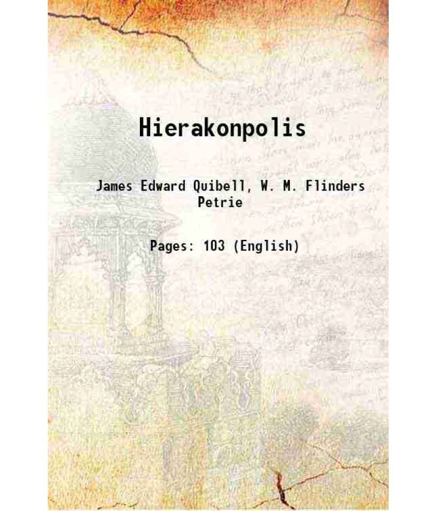     			Hierakonpolis 1900 [Hardcover]