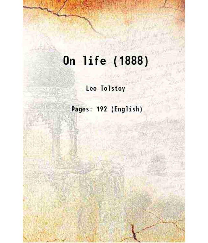     			On life (1888) 1902 [Hardcover]