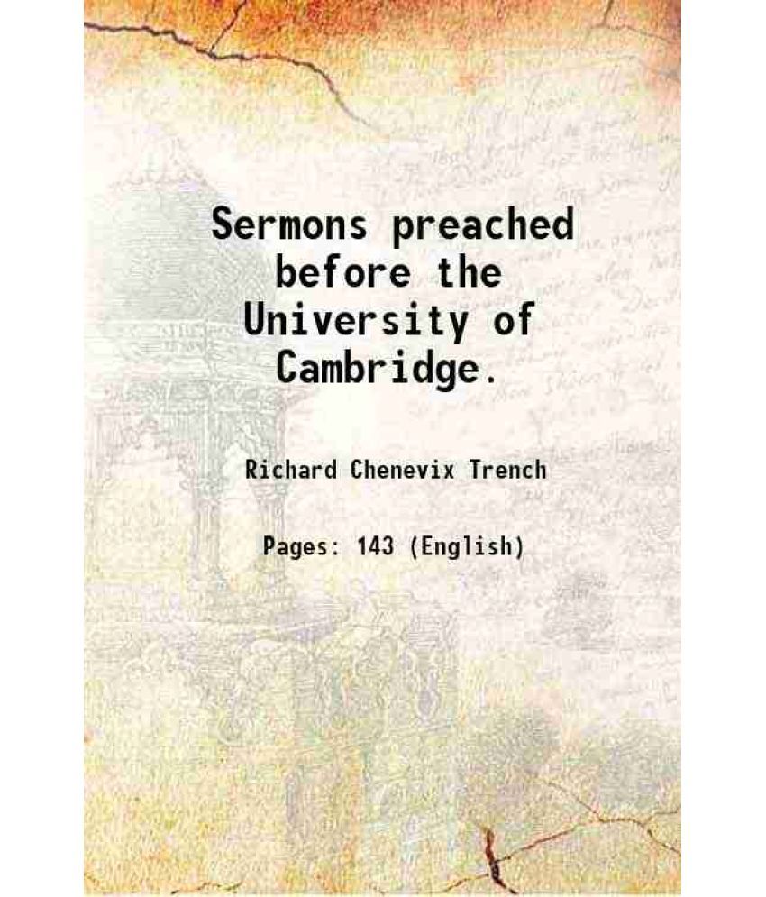     			Sermons preached before the University of Cambridge. 1857 [Hardcover]