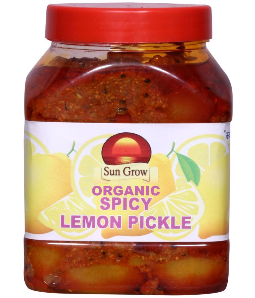     			Sun Grow Homemade Organic Handmade Spicy Lemon Pickle | Nimbu Ka Achar Pickle 1 kg