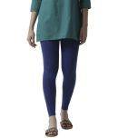 De Moza - Blue Cotton Women's Leggings ( Pack of 1 )