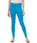 De Moza - Blue Cotton Women's Leggings ( Pack of 1 )