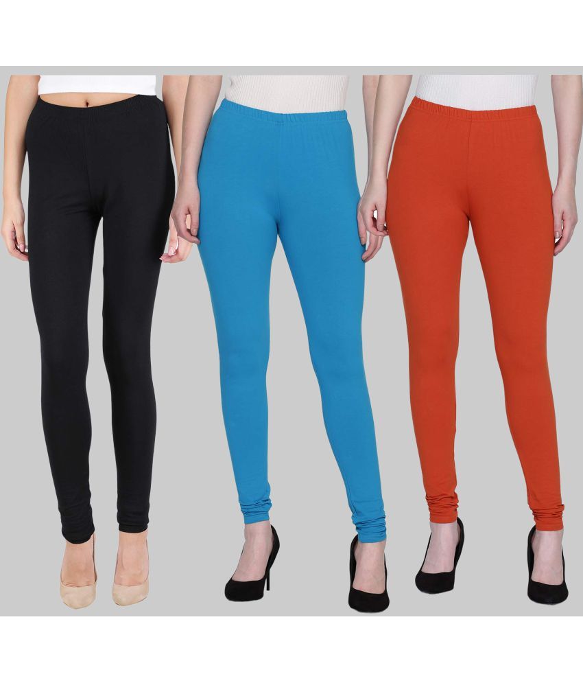     			FnMe - Multicolor Cotton Women's Leggings ( Pack of 3 )